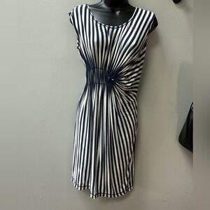 Max Studio Blue & White striped dress Size S